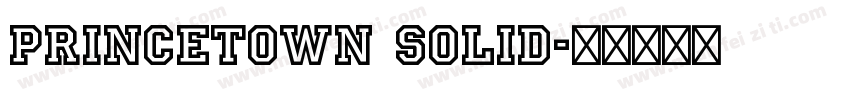 princetown solid字体转换